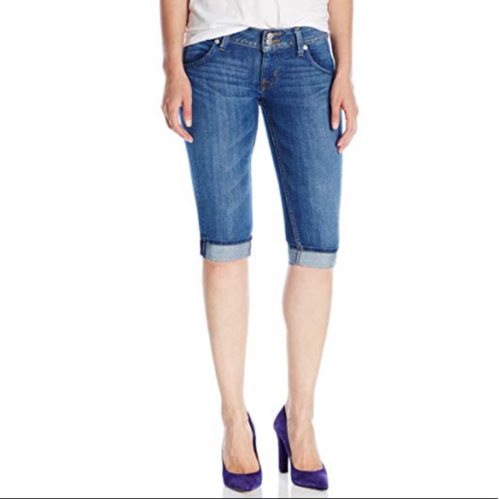 Hudson Malibu Cap Cuffed Light Flap Pocket Capris